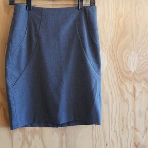 Gray Pencil Skirt